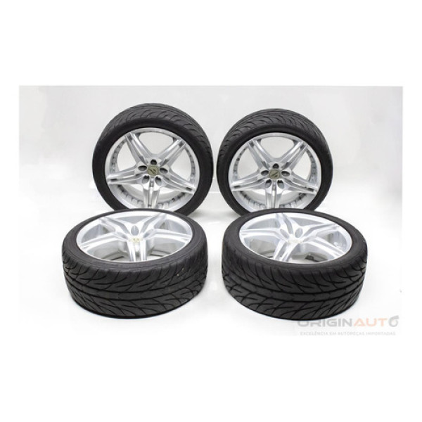 Jogo Roda E Pneu Aro 18 Mangels Maxima Dunlop Sp Sport 245/4