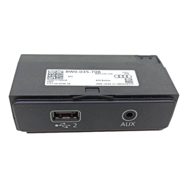 Entrada Usb Aux Audi A5 2019 Descanso Braço 8w0035708