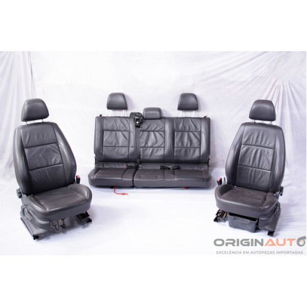 Jogo Bancos Couro Vw Amarok Highline 2016 Completo Encostos